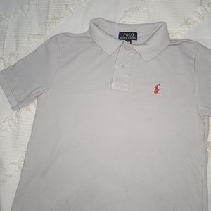 BOYS GRAY POLO BY RALPH LAUREN POLO SHIRT size 10-12